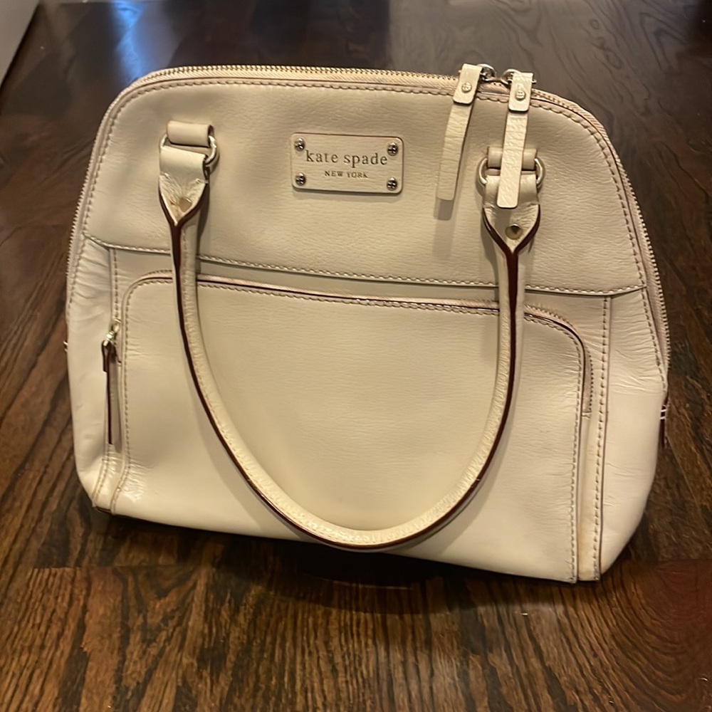 Cream Kate Spade bag